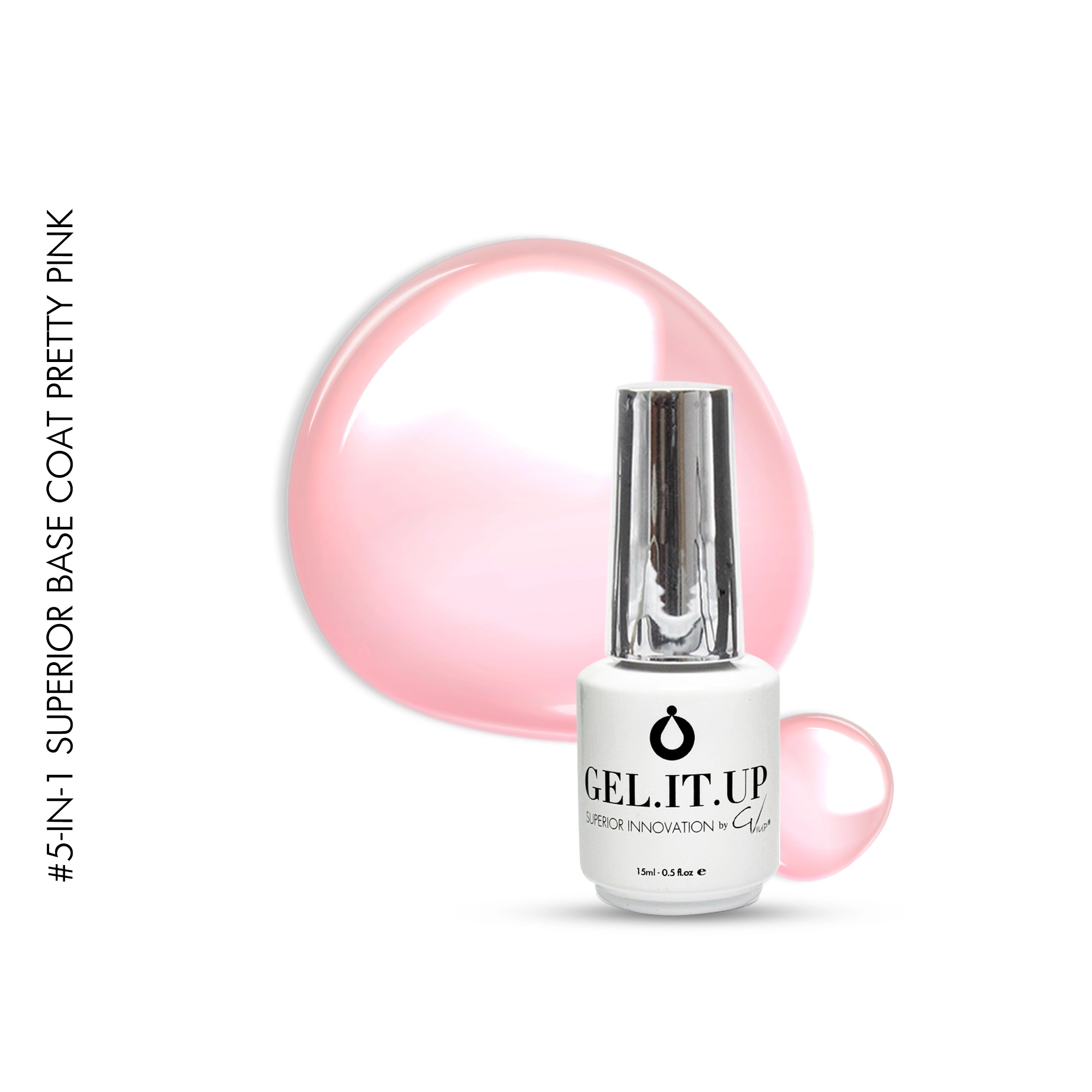 5-in-1 Superior Base 15ml Pretty Pink 5in1 superior base